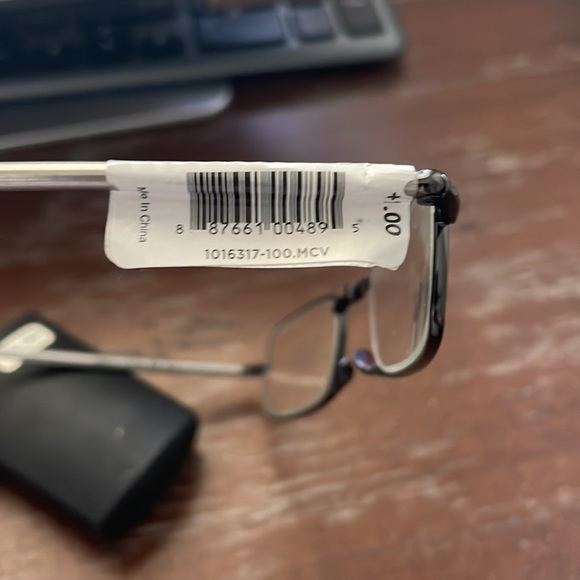 Foster Grant Microvision folding reader NWT IOB with case. Black and silver - Picture 9 of 12